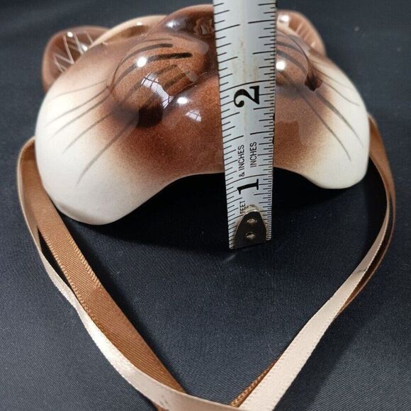 Atomic Cat Mask Catey Tabby Wall Hanging Y2K Decor Hand Painted - Picture 7 of 8